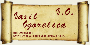 Vasil Ogorelica vizit kartica